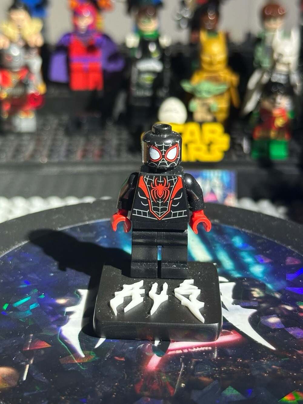 LEGO Spider-Man Miles Morales Minifigure with Display Stand
